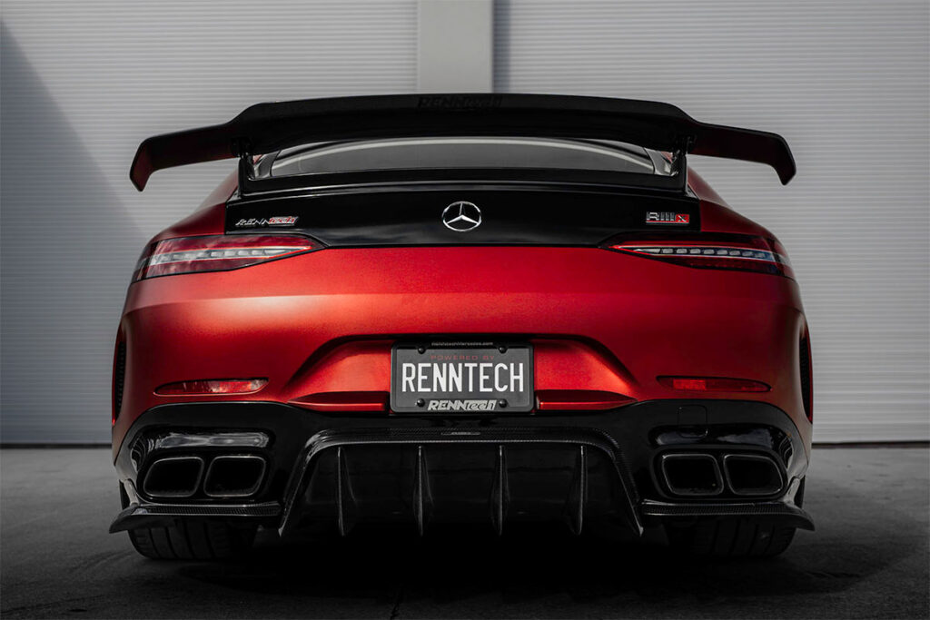 mercedes-amg-tuning-rot-renntech-heckansicht