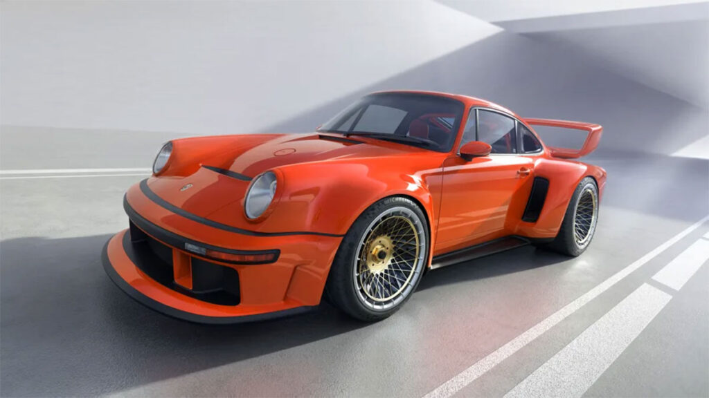 porsche-singer-orange-frontansicht